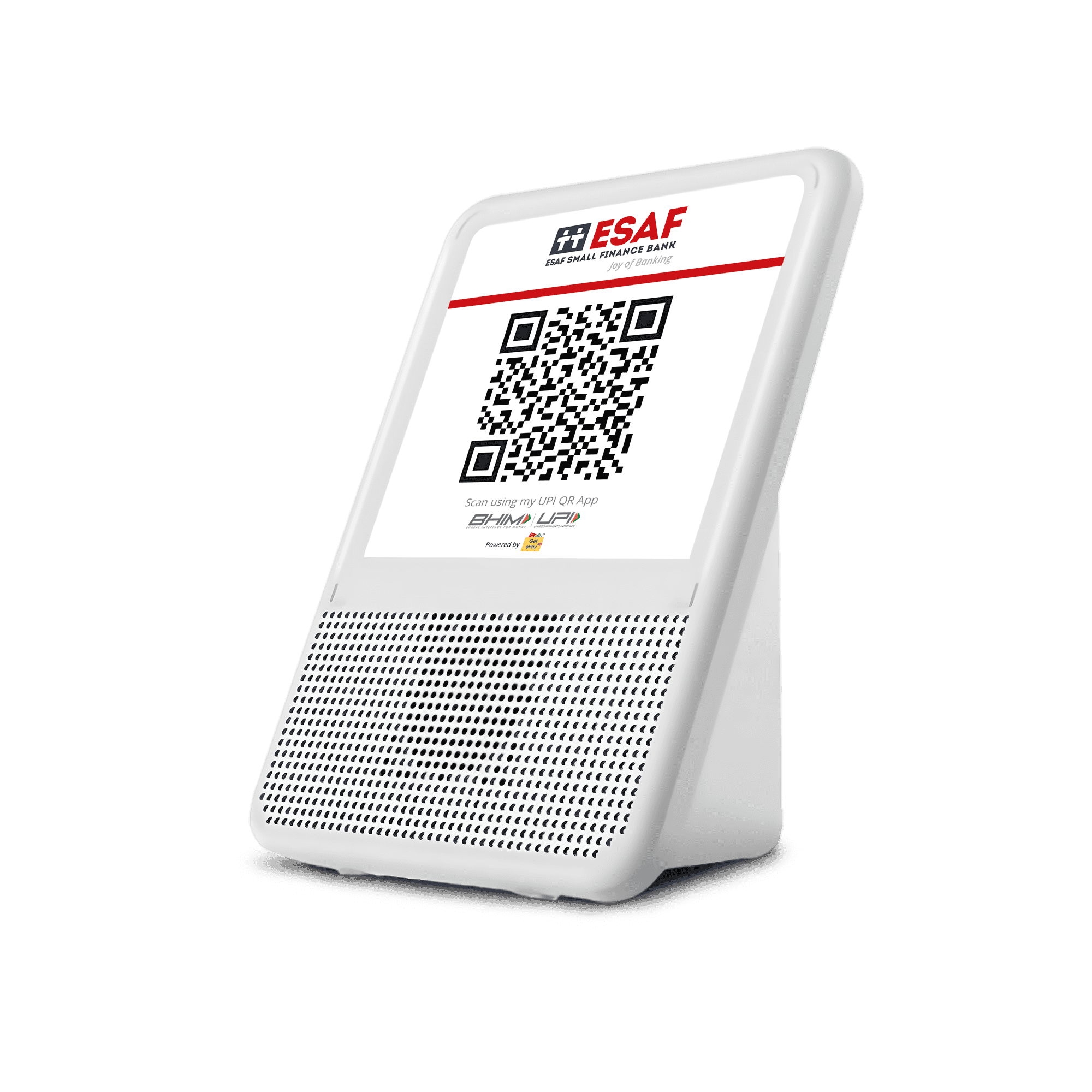 ESAF Merchant QR Sound Box device