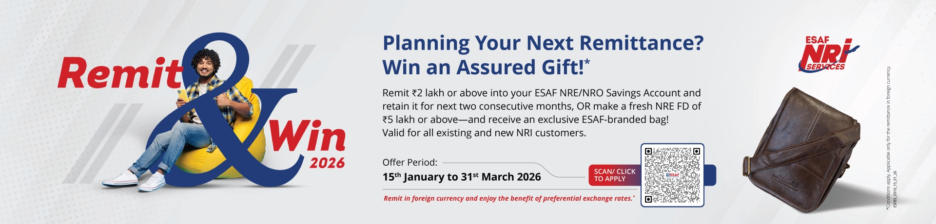 NRE Remit and Win – Terms & Conditions 2026
